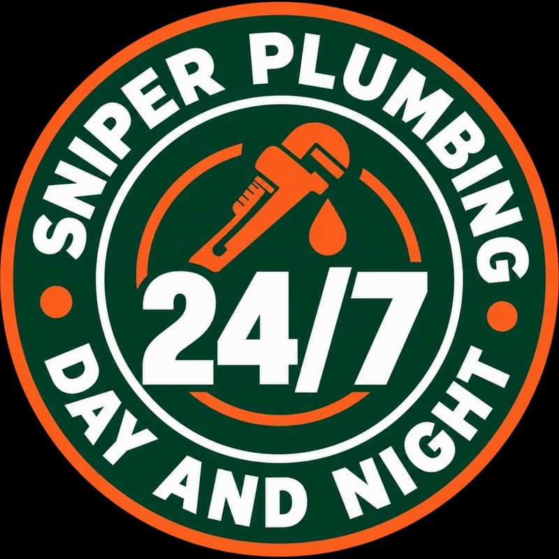 Sniper Plumbing, available 24/7, day and night